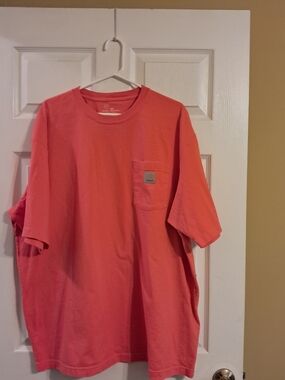 Carhartt Men's Size 2XL Original Fit   Pocket T-Shirt in Orange